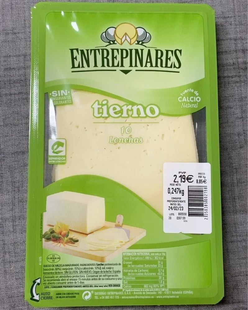 Queso tierno Entrepinares