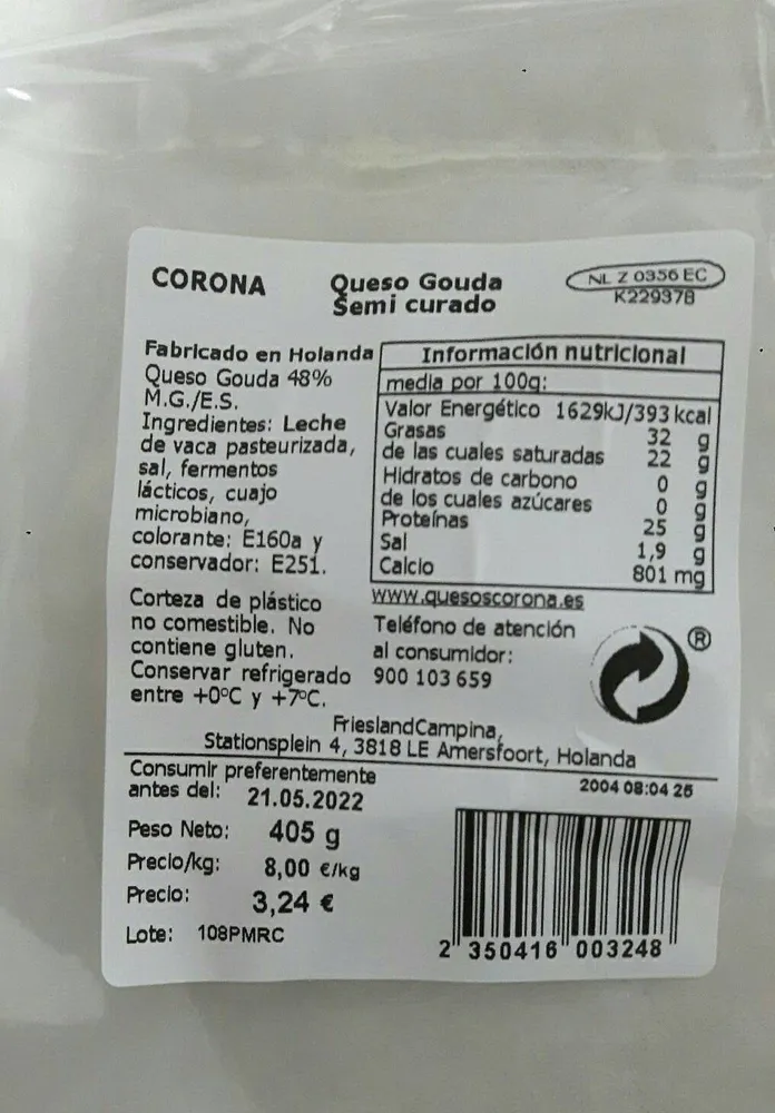 Gouda semicurado