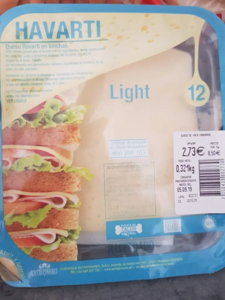 Queso Havarti light