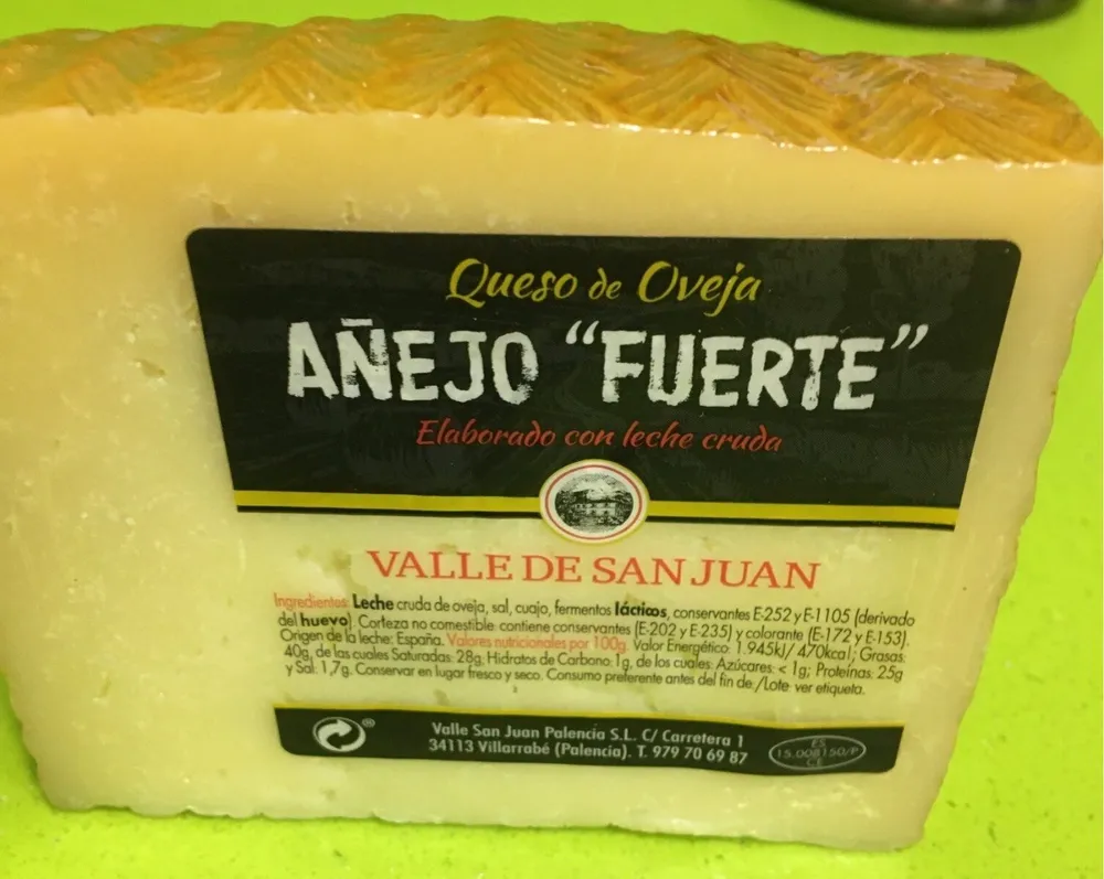 Queso de oveja añejo fuerte