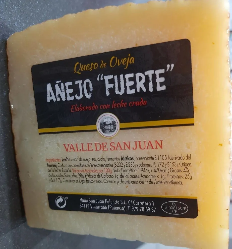 Queso de oveja añejo fuerte