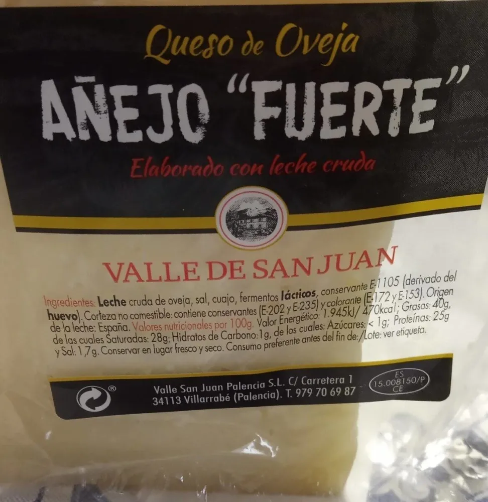 Queso de oveja añejo fuerte