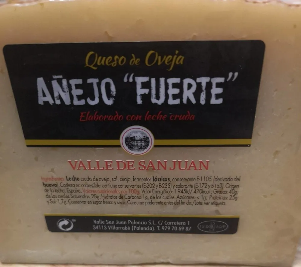 Queso de oveja (Añejo fuerte)