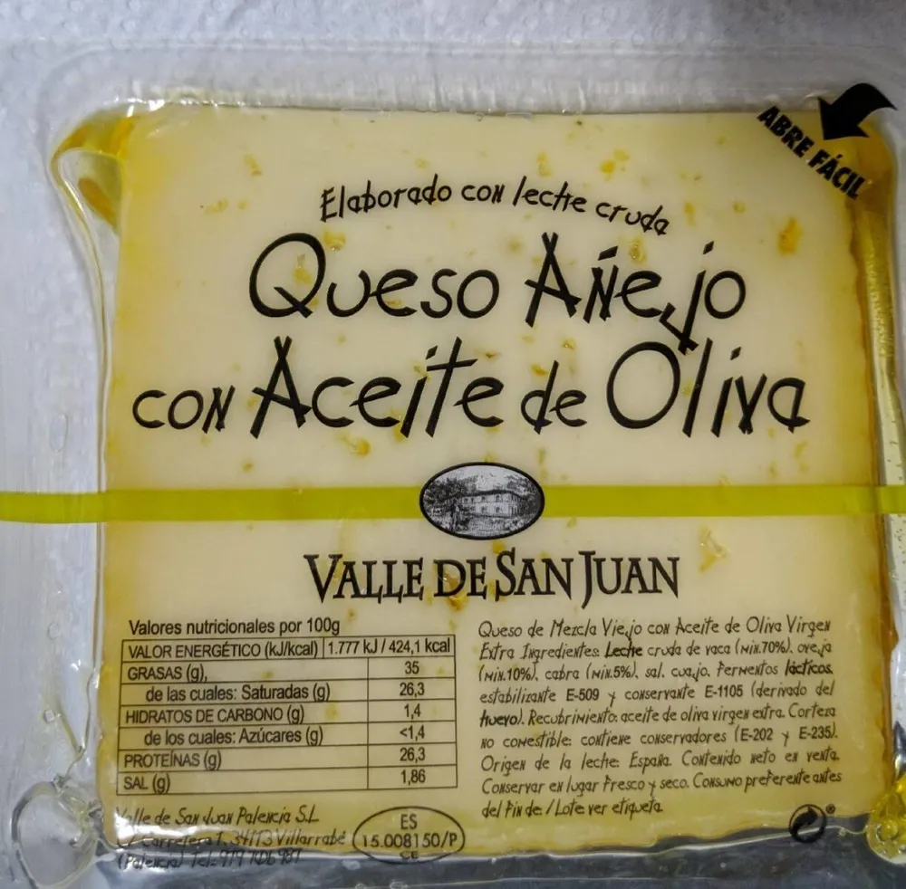 Queso añejo con aceite de oliva