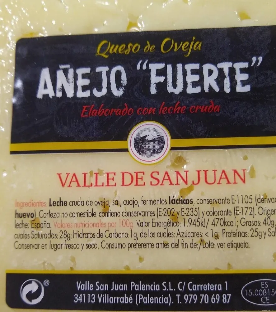 Queso de oveja Añejo Fuerte