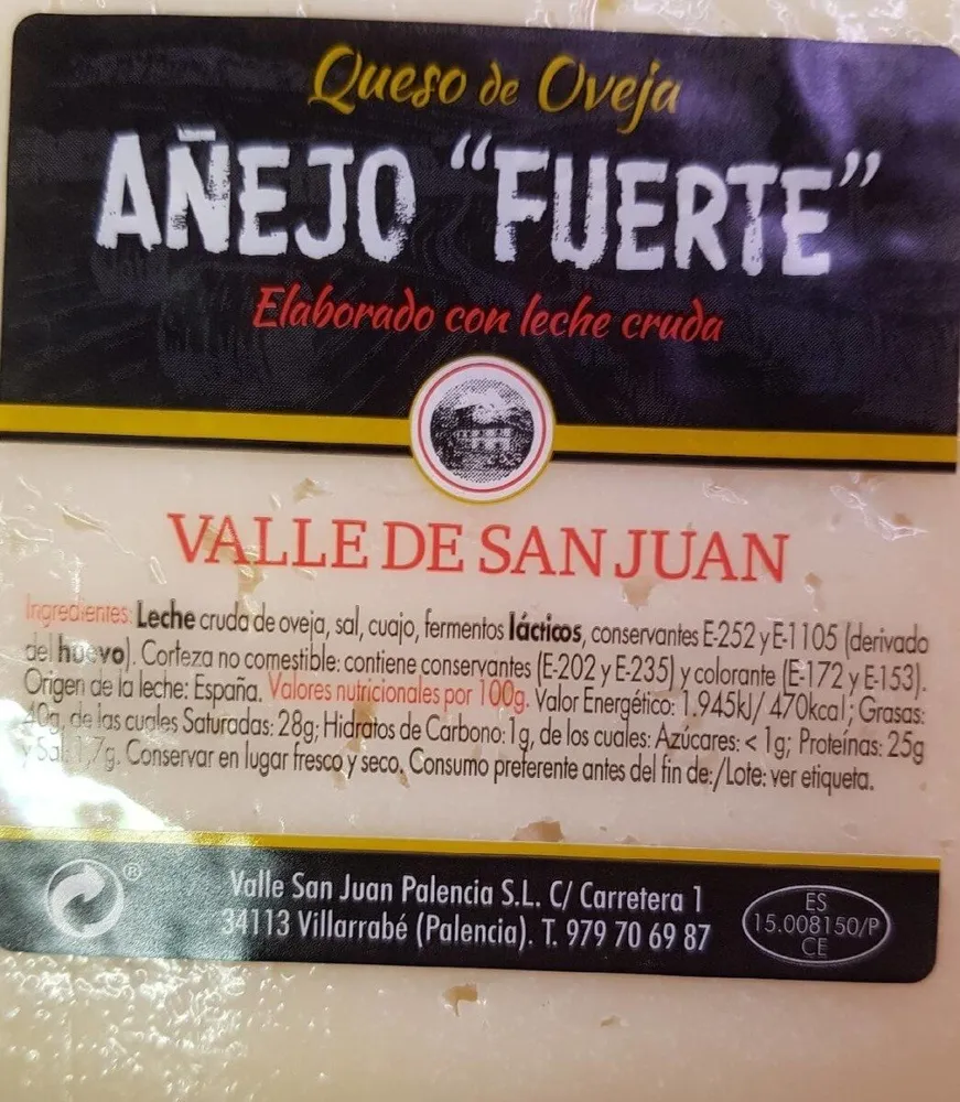 Queso de oveja Añejo "fuerte"