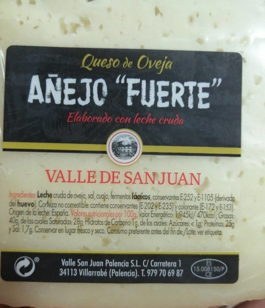 QUESO DE OVEJA AÑEJO FUERTE