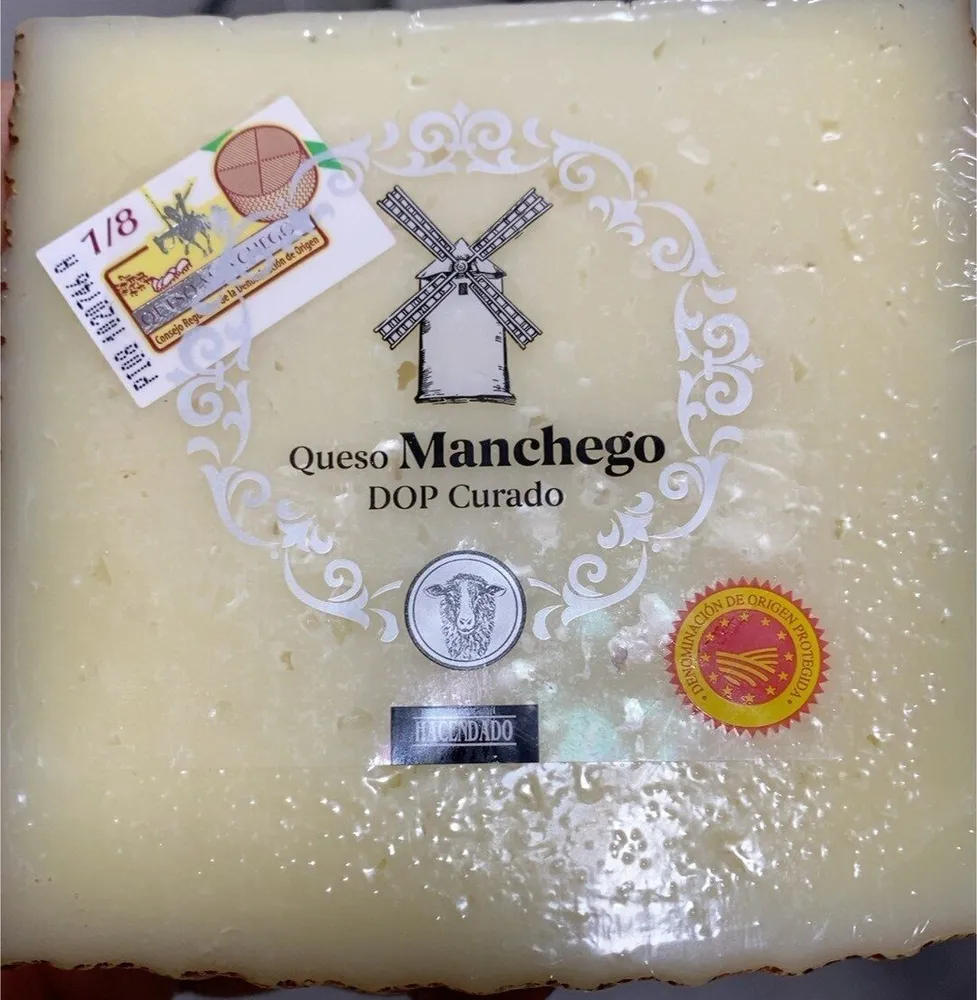 Queso manchego dop curado