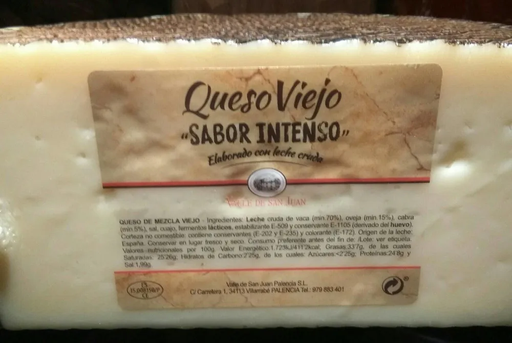 Queso viejo. Sabor intenso