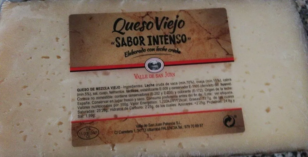 Queso viejo sabor intenso