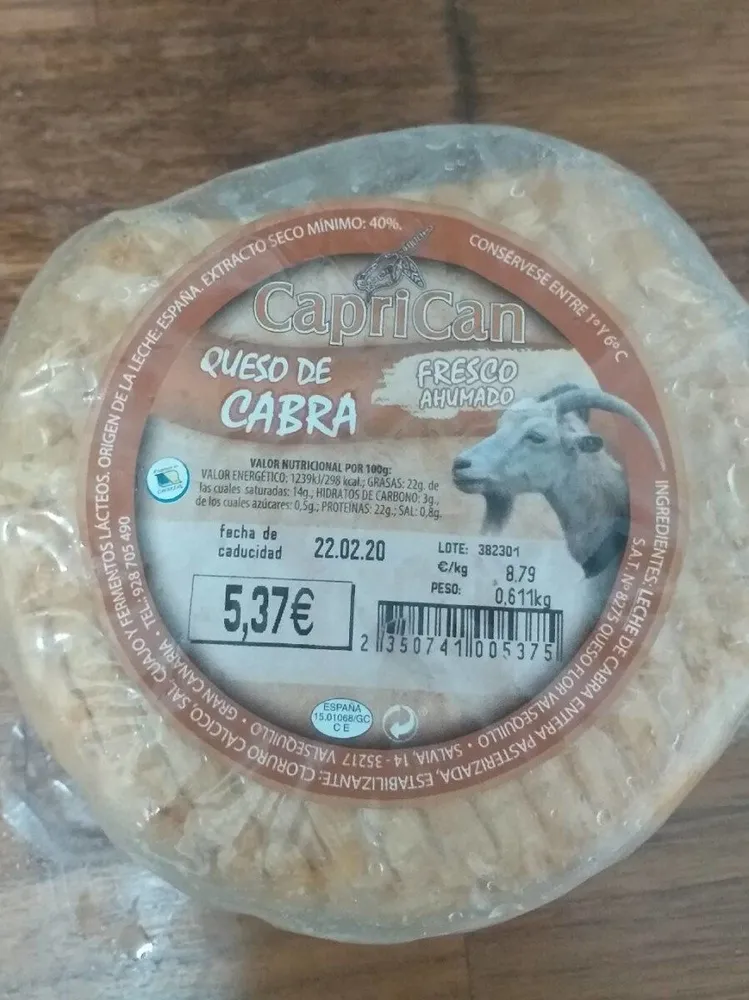 Queso de cabra ahumado