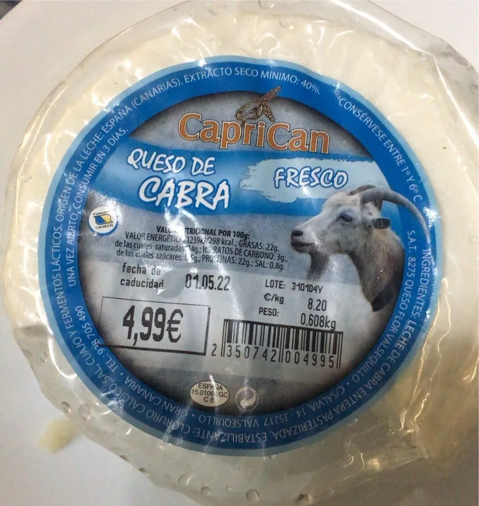 Queso de cabra ( formaggio di capra)