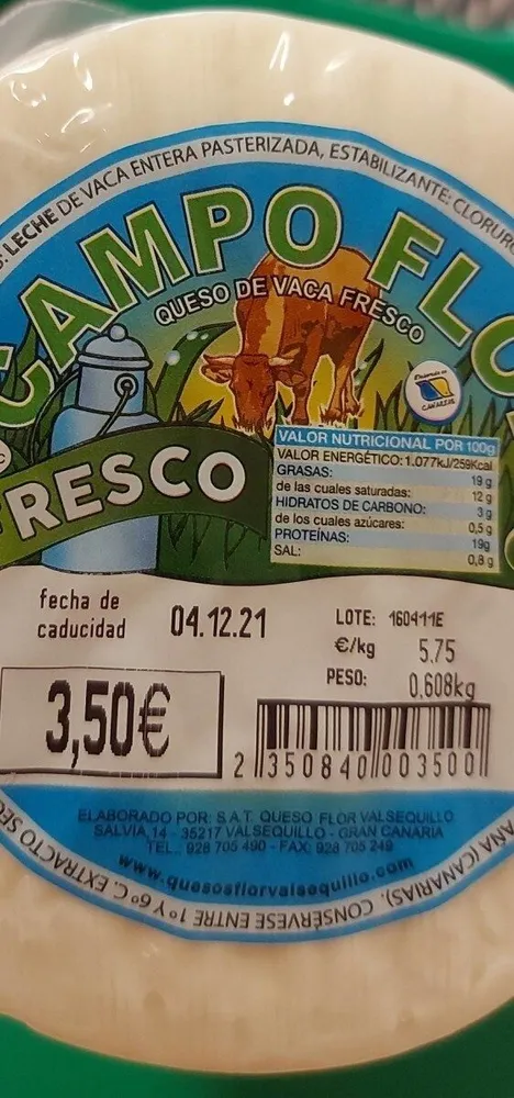 Queso de vaca