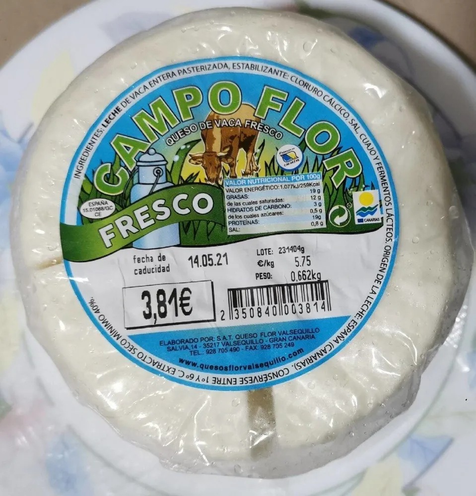 Queso de vaca fesco