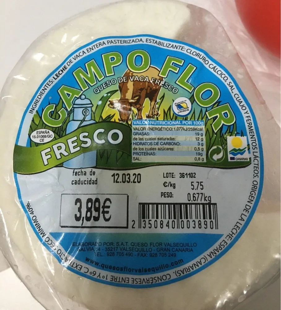 Queso de Vaca Fresco