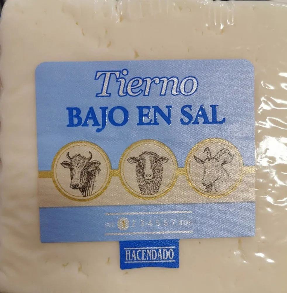 Queso Tierno bajo en sal