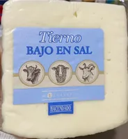 Queso tierno bajo en sal
