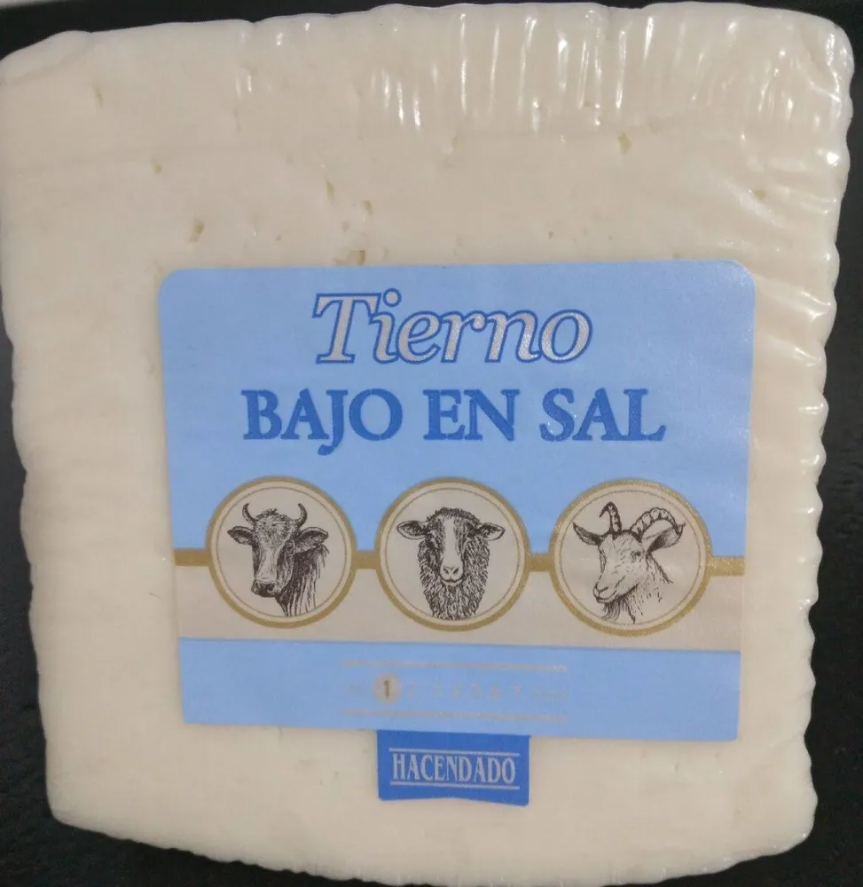 Queso tierno bajo en dal