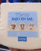 Queso tierno bajo en sal
