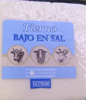 Queso tierno bajo en sal