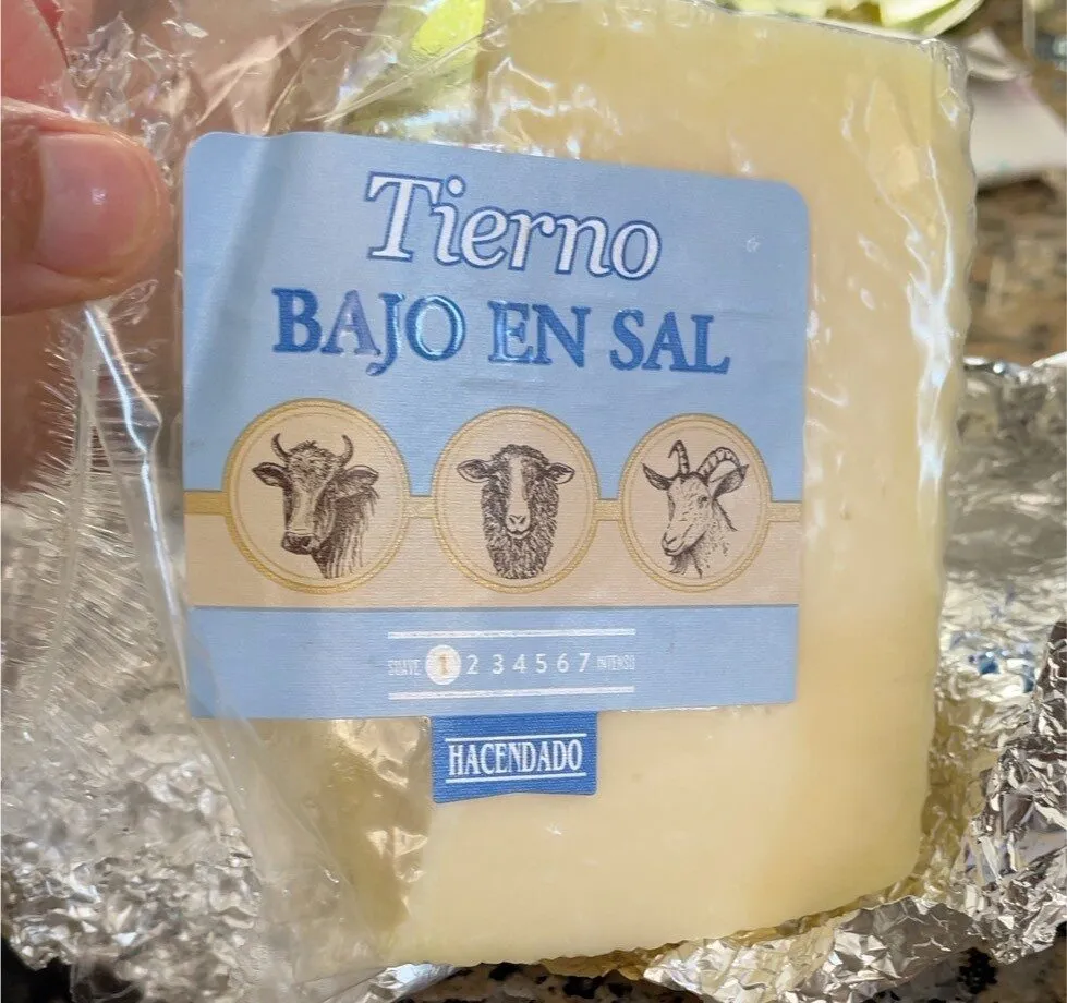 Queso tierno bajo en sal