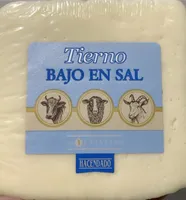 Queso tierno bajo en sal