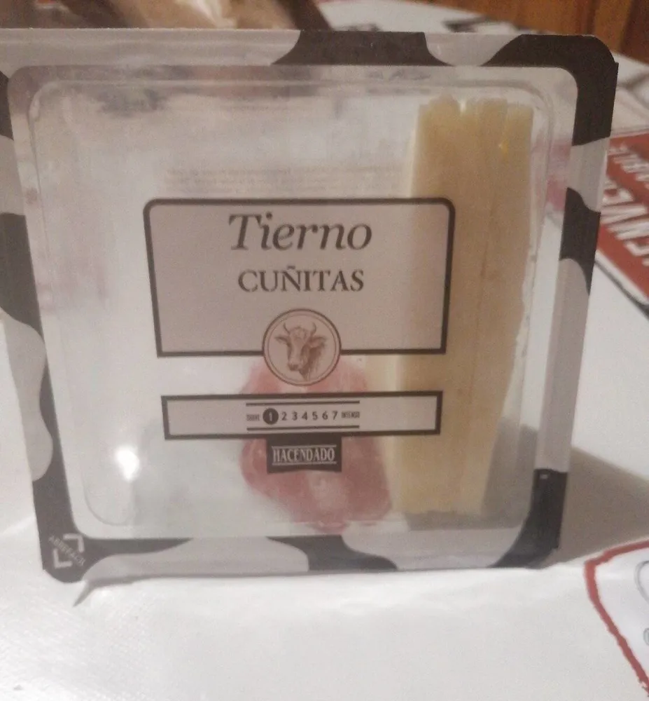 Queso tierno cuñitas