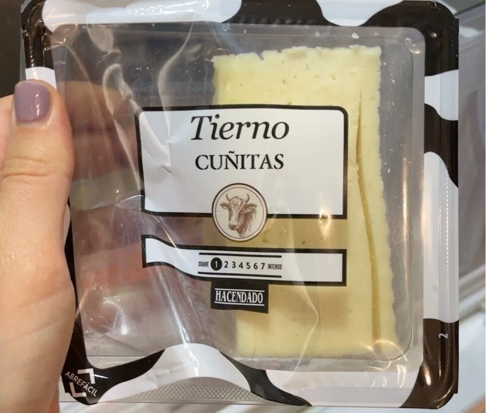Queso tierno cuñitas