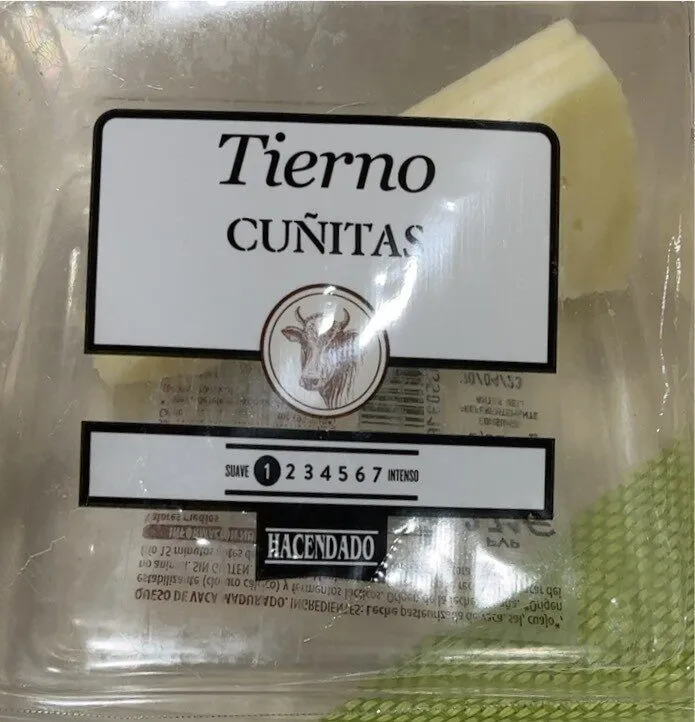 Queso tierno cuñitas