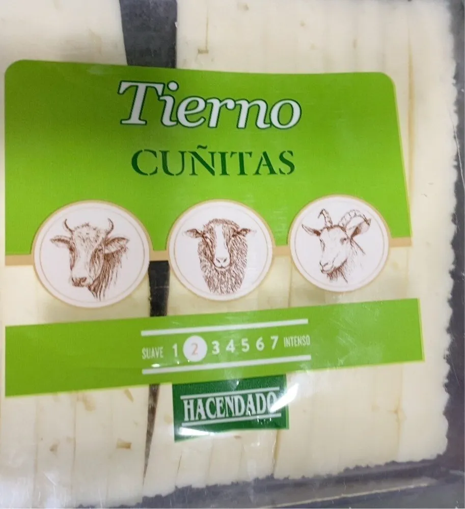 Queso tierno cuñitas