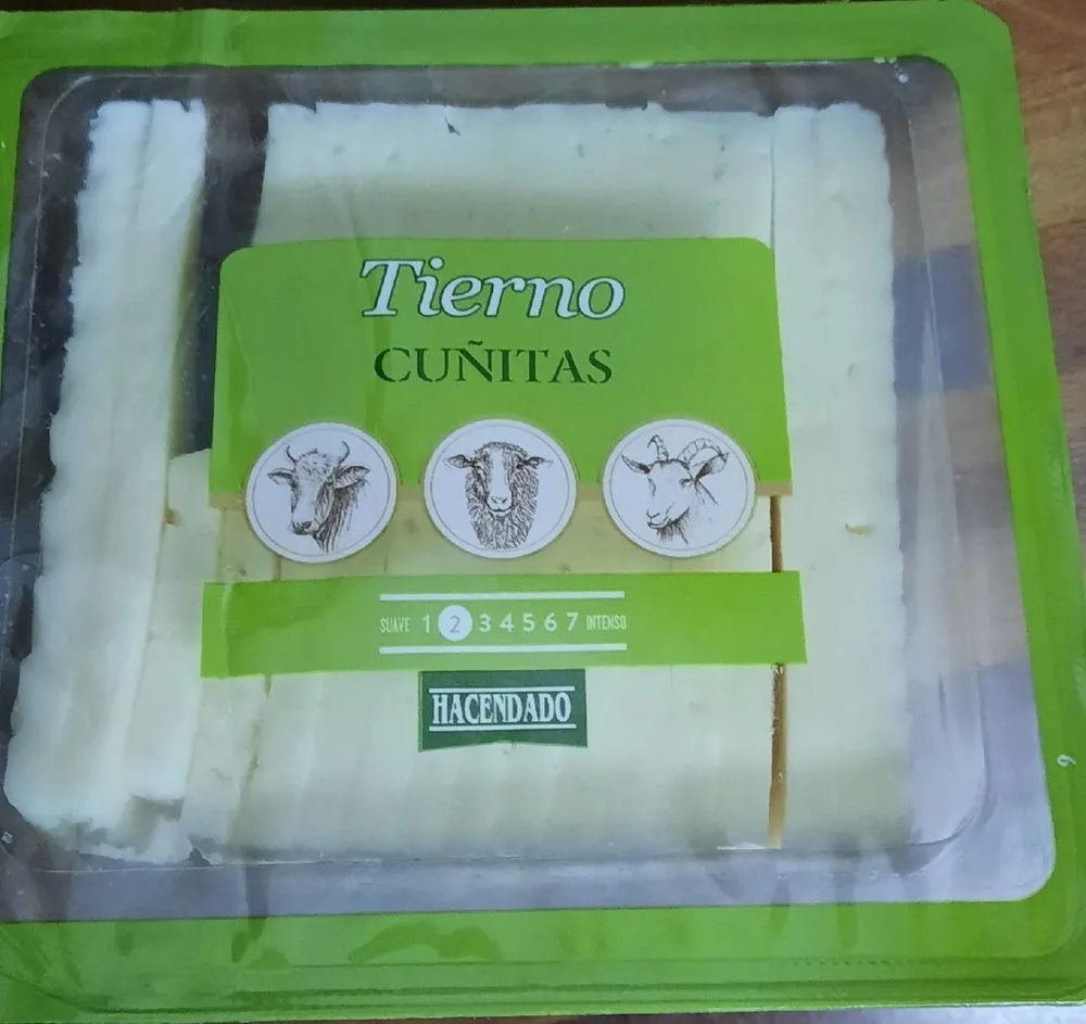 Queso tierno cuñitas