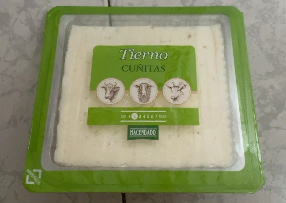 Queso tierno cuñitas