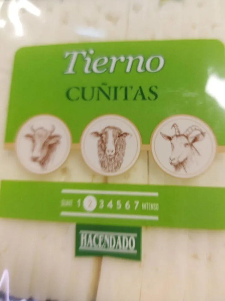 Queso tierno cuñitas