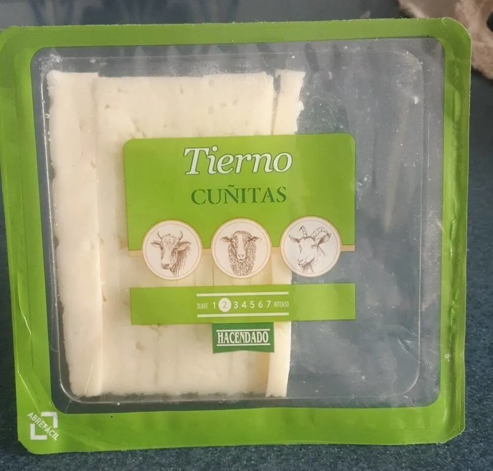 Queso tierno cuñitas