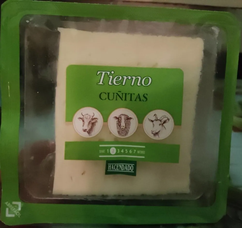 Queso tierno cuñitas