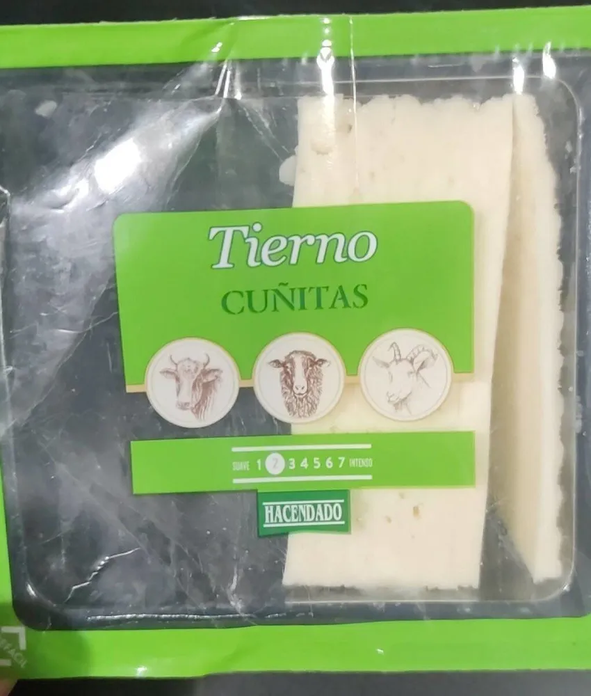Queso tierno cuñitas