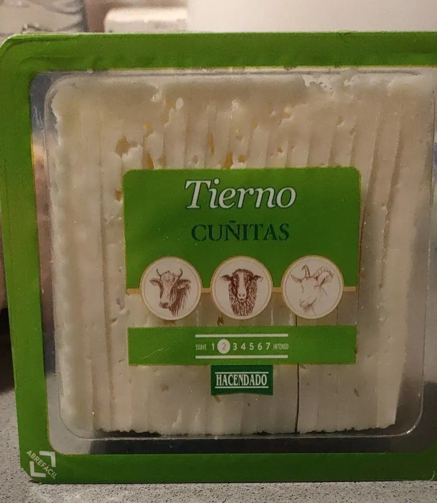 Queso tierno cuñitas