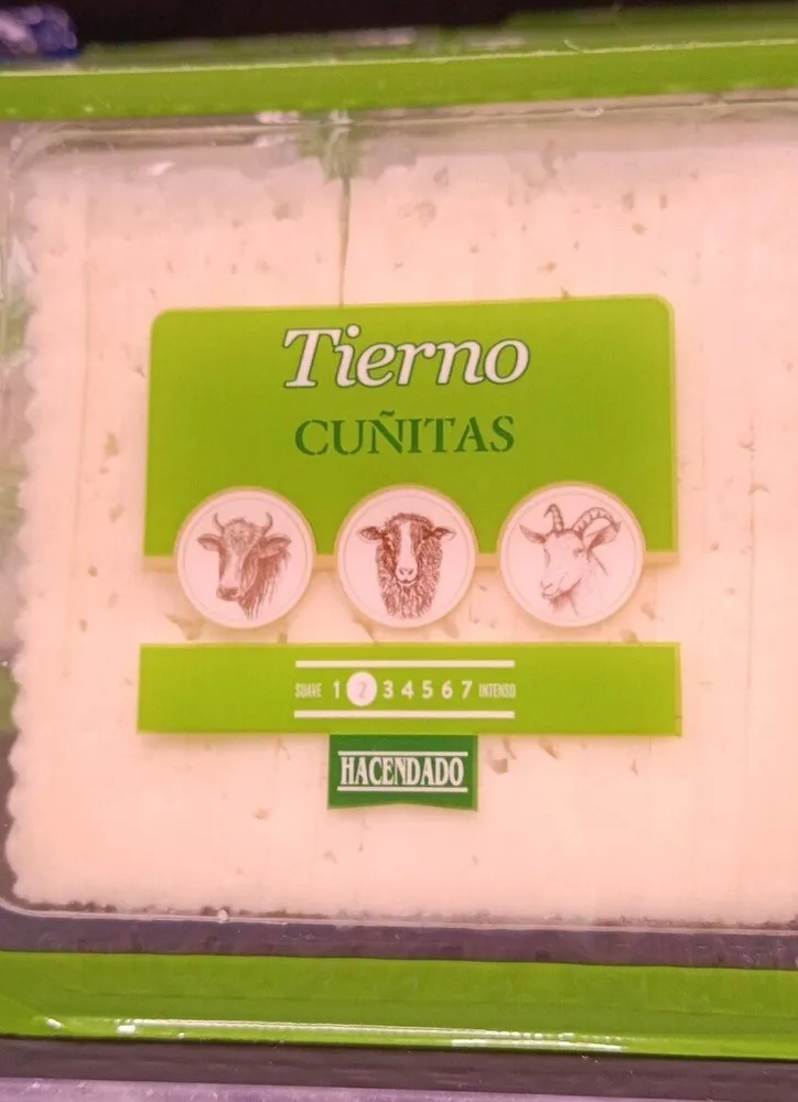 Queso tierno cuñitas