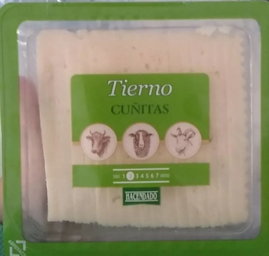 Queso tierno cuñitas