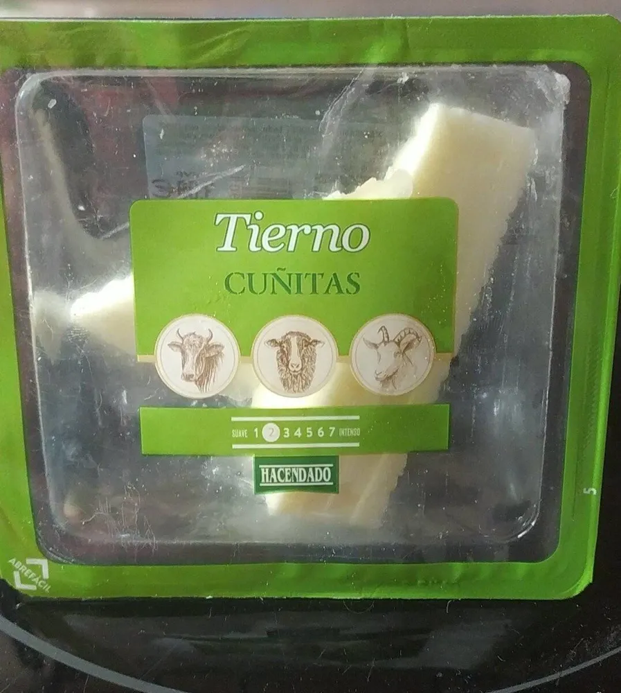 Queso tierno cuñitas