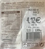 Queso tierno de cabra