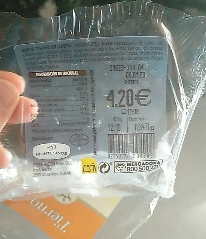 Queso tierno de cabra