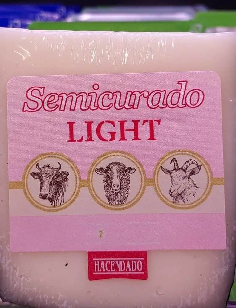 Queso semicurado light