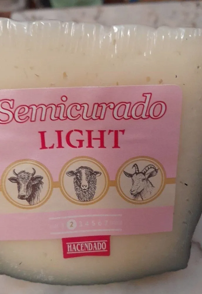 Queso semicurado light