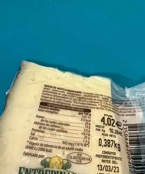 Queso mezcla madurado