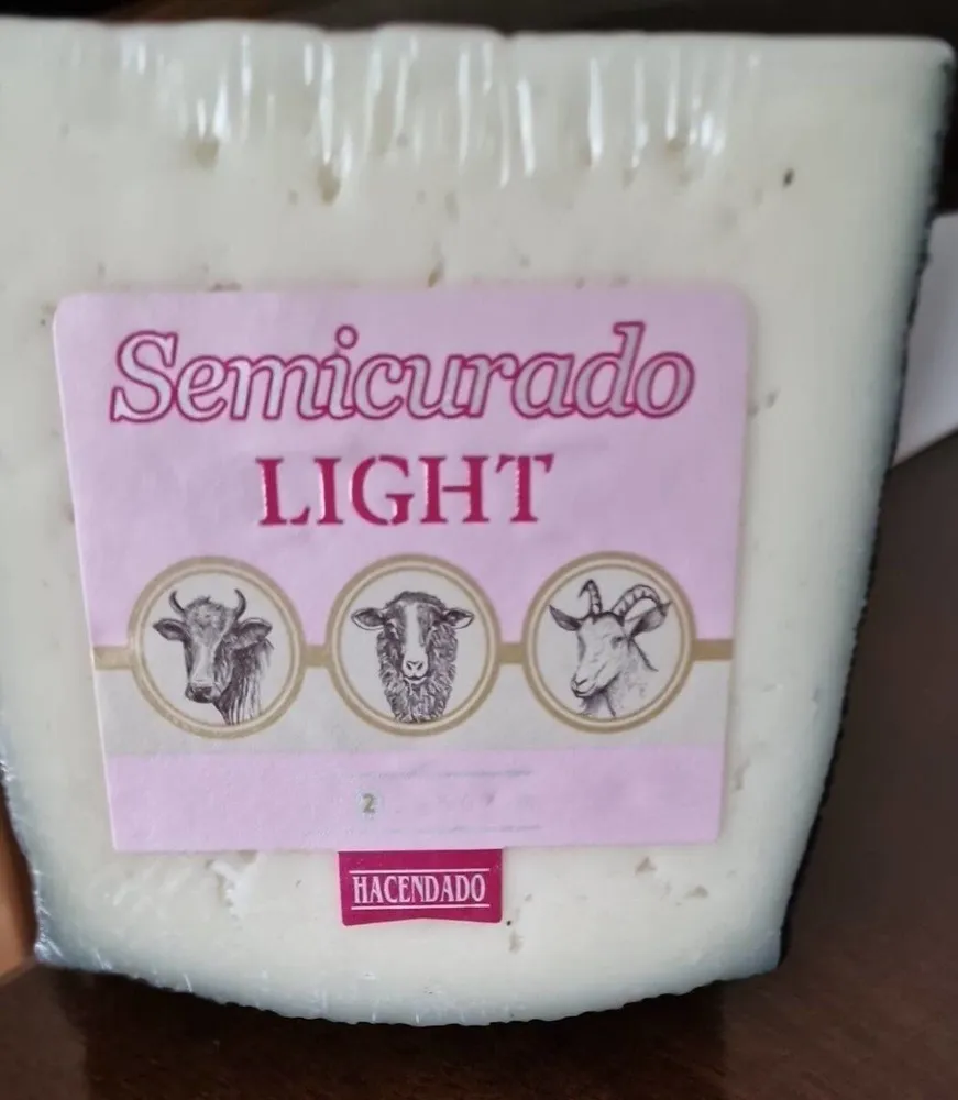 Queso semicurado light