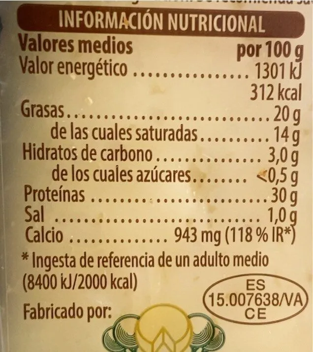 Queso semicurado light