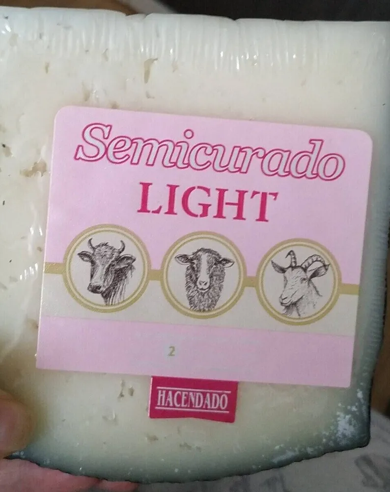 Queso semicurado light