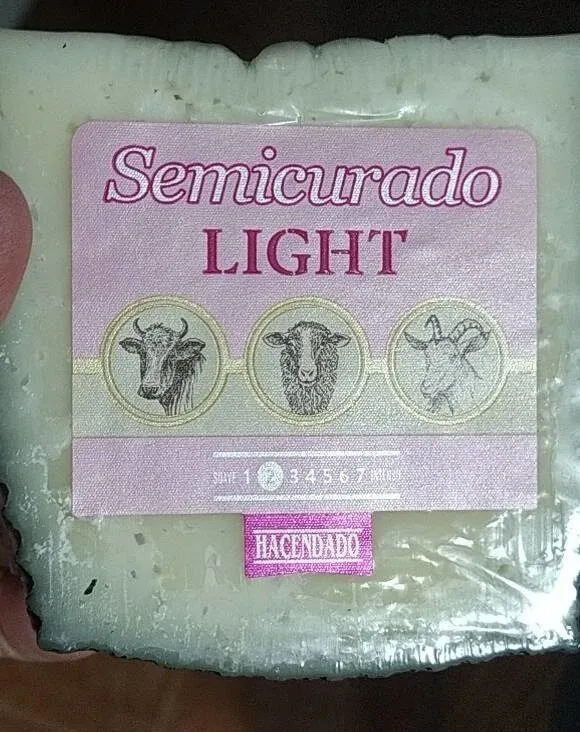 Queso semicurado light