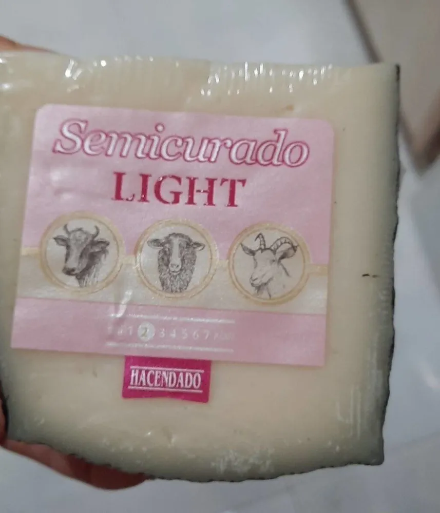 Queso semicurado light